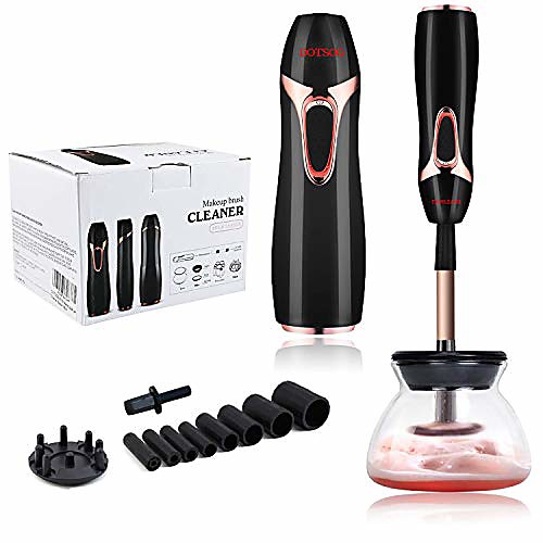 Makeup Brush Cleaner Electric Automatic Cosmetic Brushes Cleaner and Dryer with 360º Rotation 8 Rubber Professional Makeup Brush Cleaning Tool for Women Gifts(no include brushes)
Makeup Brush Cleaner Electric Automatic Cosmetic Brushes Cleaner and Dryer with 360º Rotation 8 Rubber Professional Makeup Brush Cleaning Tool for Women Gifts(no include brushes)