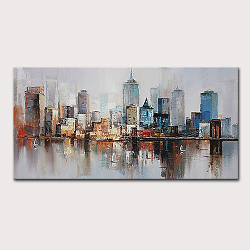 Oil Painting Hand Painted Horizontal Abstract Abstract Landscape Modern Rolled Canvas (No Frame)
Oil Painting Hand Painted Horizontal Abstract Abstract Landscape Modern Rolled Canvas (No Frame)