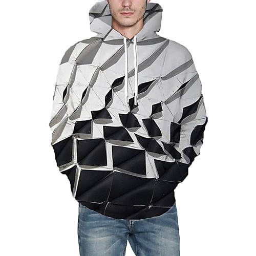 Men's Hoodie Graphic Geometric Daily Going out 3D Print Casual Hoodies Sweatshirts White
Men's Hoodie Graphic Geometric Daily Going out 3D Print Casual Hoodies Sweatshirts White
