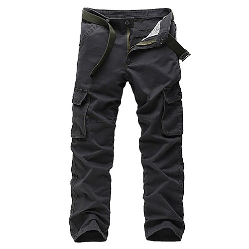 Men's Basic Cotton Loose Daily Tactical Cargo Pants Solid Colored Full Length Black Army Green Khaki / Fall / Winter
Men's Basic Cotton Loose Daily Tactical Cargo Pants Solid Colored Full Length Black Army Green Khaki / Fall / Winter
