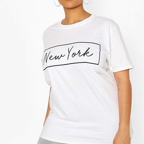 Women's Tee / T-shirt Artistic Style Crew Neck Letter Printed Sport Athleisure T Shirt Short Sleeves Breathable Soft Comfortable Plus Size Everyday Use Exercising General Use
Women's Tee / T-shirt Artistic Style Crew Neck Letter Printed Sport Athleisure T Shirt Short Sleeves Breathable Soft Comfortable Plus Size Everyday Use Exercising General Use