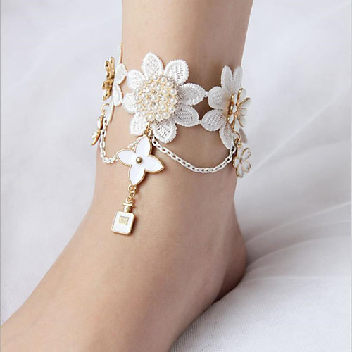 Women's Ankle Bracelet Vintage Lace Anklet Jewelry White For Wedding Party Gift Festival
Women's Ankle Bracelet Vintage Lace Anklet Jewelry White For Wedding Party Gift Festival