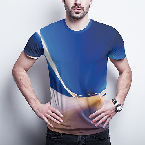 Men's T shirt 3D Print Graphic Plus Size Print Short Sleeve Daily Tops Basic Blue
Men's T shirt 3D Print Graphic Plus Size Print Short Sleeve Daily Tops Basic Blue