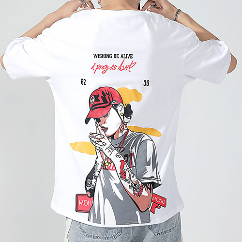 Men's T shirt Tee / T-shirt Black White Artistic Style Oversized Crew Neck Letter Printed Cool Sport Athleisure T Shirt Half Sleeve Breathable Soft Comfortable Everyday Use Exercising General Use
Men's T shirt Tee / T-shirt Black White Artistic Style Oversized Crew Neck Letter Printed Cool Sport Athleisure T Shirt Half Sleeve Breathable Soft Comfortable Everyday Use Exercising General Use