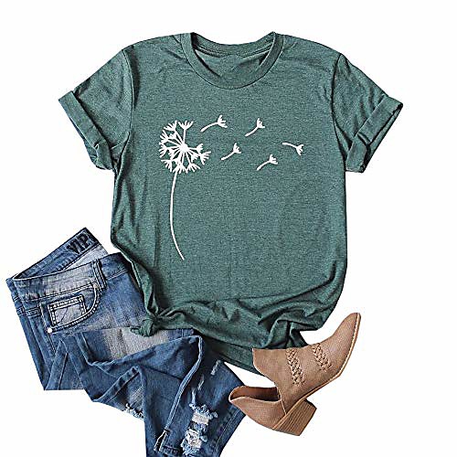 women& #39;s cute dandelion t shirts o neck graphic tees casual short sleeve summer tops & #40;green,x-l& #41;
women& #39;s cute dandelion t shirts o neck graphic tees casual short sleeve summer tops & #40;green,x-l& #41;