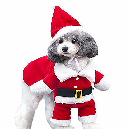 christmas cat costumes two legs with cap, santa claus suit dog costume dress up, cats jumpsuit winter coat warm clothes
christmas cat costumes two legs with cap, santa claus suit dog costume dress up, cats jumpsuit winter coat warm clothes