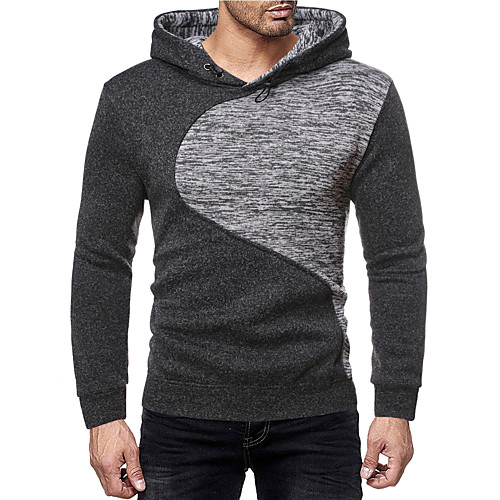 Men's Pullover Hoodie Sweatshirt Color Block Hooded Daily Going out Other Prints Basic Casual Hoodies Sweatshirts Light gray Dark Gray
Men's Pullover Hoodie Sweatshirt Color Block Hooded Daily Going out Other Prints Basic Casual Hoodies Sweatshirts Light gray Dark Gray