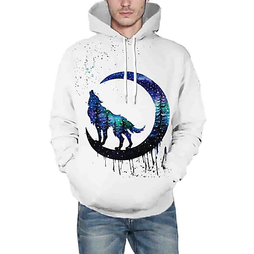 Men's Hoodie Graphic Animal Daily Going out 3D Print Casual Hoodies Sweatshirts White
Men's Hoodie Graphic Animal Daily Going out 3D Print Casual Hoodies Sweatshirts White