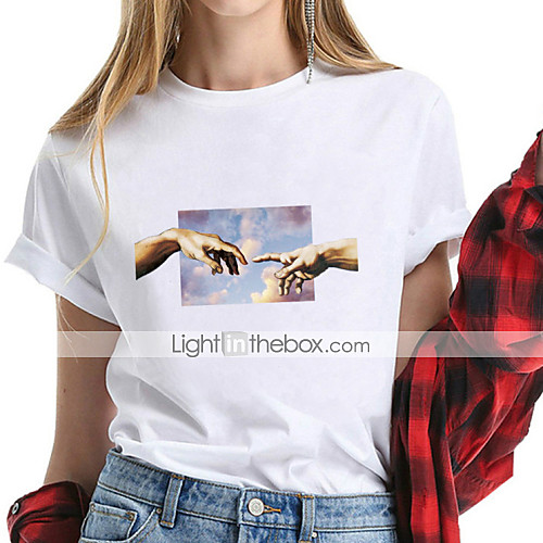 Women's Tee / T-shirt Artistic Style Crew Neck Cartoon Sport Athleisure T Shirt Short Sleeves Breathable Soft Comfortable Plus Size Everyday Use Exercising General Use
Women's Tee / T-shirt Artistic Style Crew Neck Cartoon Sport Athleisure T Shirt Short Sleeves Breathable Soft Comfortable Plus Size Everyday Use Exercising General Use