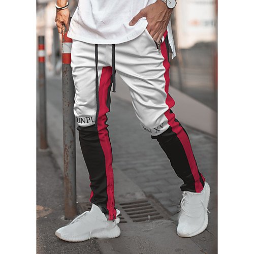 Men's Sweatpants Joggers Track Pants Bottoms Drawstring Patchwork Cotton Fitness Gym Workout Performance Running Training Breathable Soft Sweat wicking Sport White Red Gray / Micro-elastic
Men's Sweatpants Joggers Track Pants Bottoms Drawstring Patchwork Cotton Fitness Gym Workout Performance Running Training Breathable Soft Sweat wicking Sport White Red Gray / Micro-elastic