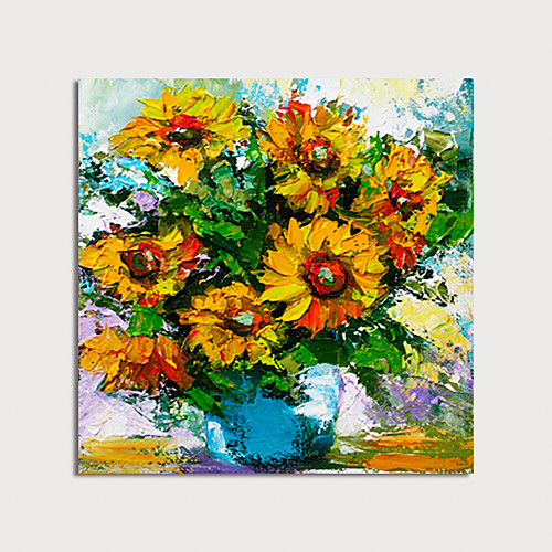 Oil Painting Hand Painted Square Abstract Floral / Botanical Modern Stretched Canvas
Oil Painting Hand Painted Square Abstract Floral / Botanical Modern Stretched Canvas