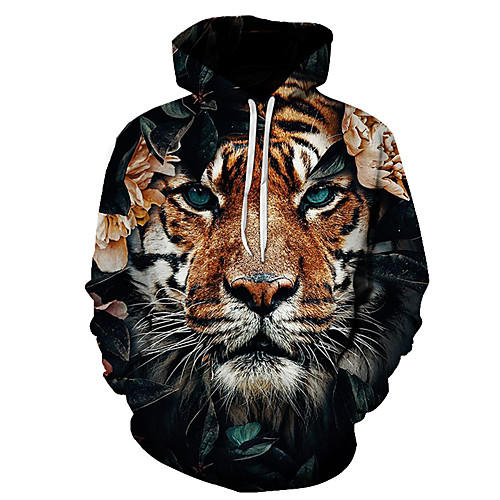 Men's Pullover Hoodie Sweatshirt Graphic Animal Going out Club 3D Print Basic Casual Hoodies Sweatshirts Brown
Men's Pullover Hoodie Sweatshirt Graphic Animal Going out Club 3D Print Basic Casual Hoodies Sweatshirts Brown