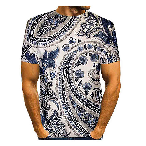 Men's T shirt 3D Print Graphic Paisley Plus Size Print Short Sleeve Daily Tops Elegant Exaggerated Navy Blue
Men's T shirt 3D Print Graphic Paisley Plus Size Print Short Sleeve Daily Tops Elegant Exaggerated Navy Blue