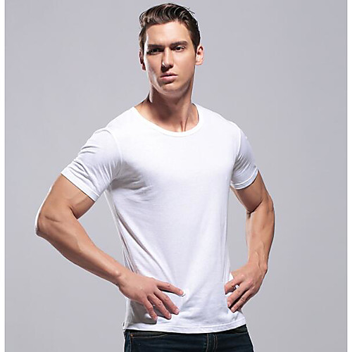 Men's T shirt non-printing Patchwork Solid Color Short Sleeve Daily Tops White Black Blue
Men's T shirt non-printing Patchwork Solid Color Short Sleeve Daily Tops White Black Blue