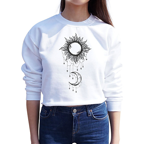 Women's Sweatshirt Pullover White Cartoon Crew Neck Fleece Cute Star Sport Athleisure Sweatshirt Top Long Sleeve Warm Soft Oversized Comfortable Everyday Use Causal Exercising General Use / Winter
Women's Sweatshirt Pullover White Cartoon Crew Neck Fleece Cute Star Sport Athleisure Sweatshirt Top Long Sleeve Warm Soft Oversized Comfortable Everyday Use Causal Exercising General Use / Winter