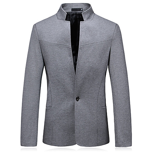 Black / Navy Blue / Gray Solid Colored Regular Fit Polyester Men's Suit - Stand Collar
Black / Navy Blue / Gray Solid Colored Regular Fit Polyester Men's Suit - Stand Collar