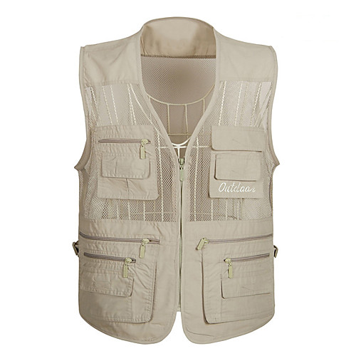 Men's Hiking Vest / Gilet Fishing Vest Outdoor Solid Color Lightweight Windproof Breathable Quick Dry Top Cotton Hunting Fishing Climbing White Army Green Grey
Men's Hiking Vest / Gilet Fishing Vest Outdoor Solid Color Lightweight Windproof Breathable Quick Dry Top Cotton Hunting Fishing Climbing White Army Green Grey