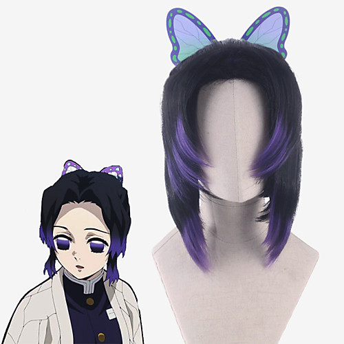 Cosplay Costume Wig Cosplay Wig Kochou Shinobu Demon Slayer kinky Straight Middle Part Wig Short Dark Purple Synthetic Hair 14 inch Women's Anime Cosplay Ombre Hair Purple
Cosplay Costume Wig Cosplay Wig Kochou Shinobu Demon Slayer kinky Straight Middle Part Wig Short Dark Purple Synthetic Hair 14 inch Women's Anime Cosplay Ombre Hair Purple