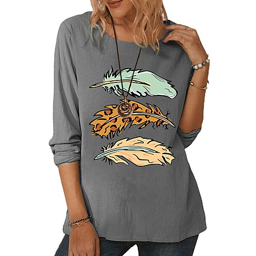 Women's Blouse Shirt Solid Colored Paisley Long Sleeve Print Round Neck Tops Basic Basic Top White Green Gray
Women's Blouse Shirt Solid Colored Paisley Long Sleeve Print Round Neck Tops Basic Basic Top White Green Gray