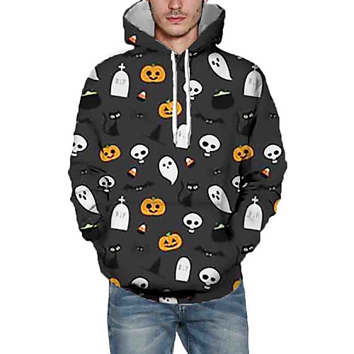 Men's Pullover Hoodie Sweatshirt Graphic Hooded Halloween Daily 3D Print Halloween Hoodies Sweatshirts Black
Men's Pullover Hoodie Sweatshirt Graphic Hooded Halloween Daily 3D Print Halloween Hoodies Sweatshirts Black