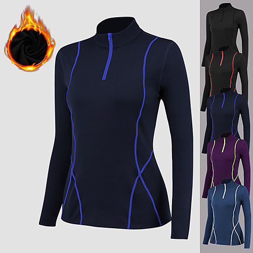 YUERLIAN Women's Long Sleeve High Neck Sweatshirt Compression Shirt Running Shirt Quarter Zip Tee Tshirt Top Athletic Athleisure Winter Fleece Thermal Warm Breathable Soft Yoga Fitness Gym Workout
YUERLIAN Women's Long Sleeve High Neck Sweatshirt Compression Shirt Running Shirt Quarter Zip Tee Tshirt Top Athletic Athleisure Winter Fleece Thermal Warm Breathable Soft Yoga Fitness Gym Workout