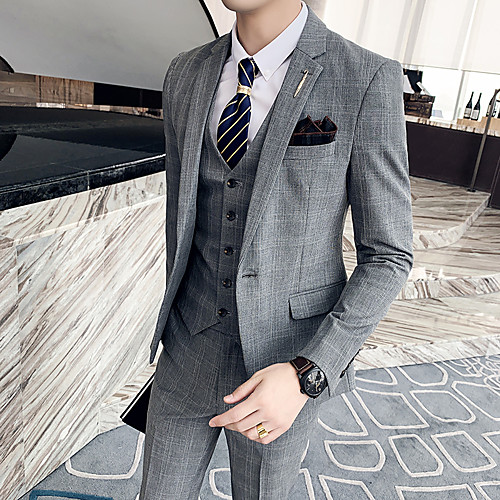 Tuxedos Tailored Fit Notch Single Breasted One-button Polyester Houndstooth / Classic
Tuxedos Tailored Fit Notch Single Breasted One-button Polyester Houndstooth / Classic