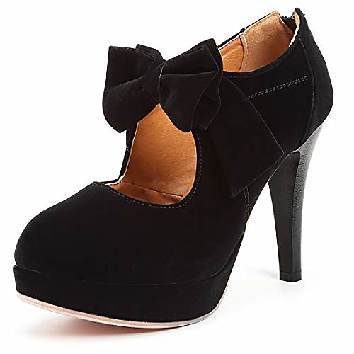 fashion vintage womens small bowtie platform pumps ladies sexy high heeled shoes black, 10.5 b(m) us
fashion vintage womens small bowtie platform pumps ladies sexy high heeled shoes black, 10.5 b(m) us