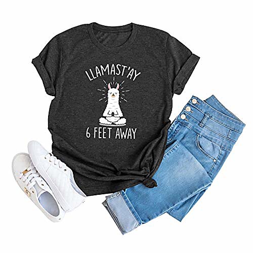 Women's T shirt Cartoon Graphic Prints Letter Print Round Neck Tops 100% Cotton Basic Basic Top Red Light Grey Dark Gray
Women's T shirt Cartoon Graphic Prints Letter Print Round Neck Tops 100% Cotton Basic Basic Top Red Light Grey Dark Gray