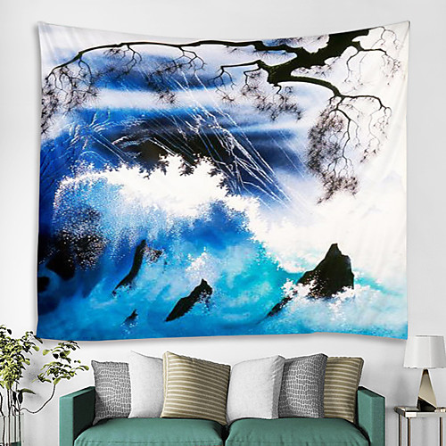 Ink Painting Style Wall Tapestry Art Decor Blanket Curtain Hanging Home Bedroom Living Room Decoration Sea Ocean Wave Tree
Ink Painting Style Wall Tapestry Art Decor Blanket Curtain Hanging Home Bedroom Living Room Decoration Sea Ocean Wave Tree
