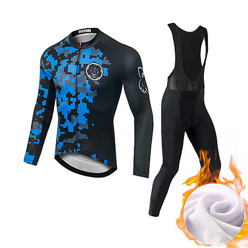 CAWANFLY Men's Long Sleeve Cycling Jersey with Bib Tights Fleece Black Bike Fleece Lining Sports Mountain Bike MTB Road Bike Cycling Clothing Apparel / Expert / Racing / High Elasticity / Athletic
CAWANFLY Men's Long Sleeve Cycling Jersey with Bib Tights Fleece Black Bike Fleece Lining Sports Mountain Bike MTB Road Bike Cycling Clothing Apparel / Expert / Racing / High Elasticity / Athletic