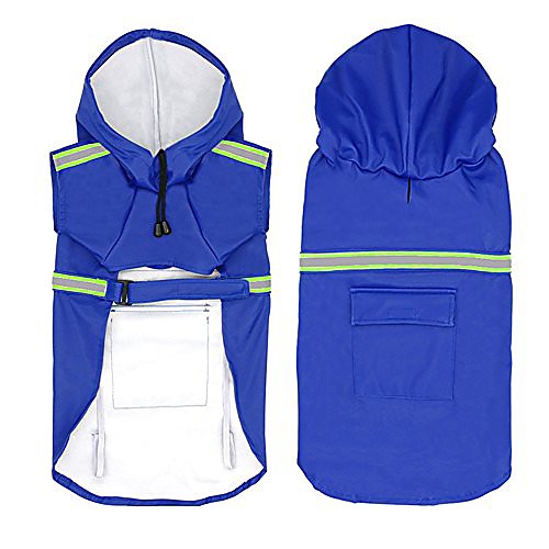 dog raincoat leisure waterproof lightweight dog coat jacket reflective rain jacket with hood for small medium large dogs blue
dog raincoat leisure waterproof lightweight dog coat jacket reflective rain jacket with hood for small medium large dogs blue