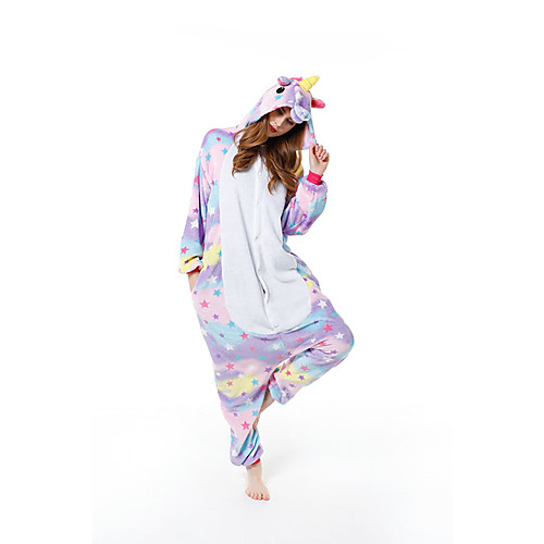 Adults' Kigurumi Pajamas Unicorn Onesie Pajamas Flannelette Purple Cosplay For Men and Women Animal Sleepwear Cartoon Festival / Holiday Costumes
Adults' Kigurumi Pajamas Unicorn Onesie Pajamas Flannelette Purple Cosplay For Men and Women Animal Sleepwear Cartoon Festival / Holiday Costumes