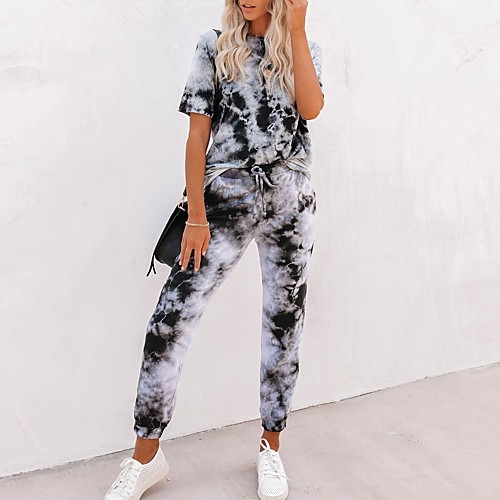 Women's Basic Tie Dye Two Piece Set Tracksuit Set Pant Loungewear Drawstring Tops
Women's Basic Tie Dye Two Piece Set Tracksuit Set Pant Loungewear Drawstring Tops