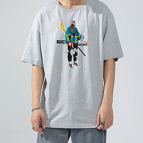 Men's T shirt Tee / T-shirt Black White Blue Cartoon Oversized Streetwear Crew Neck Cartoon Letter Printed Cool Sport Athleisure T Shirt Half Sleeve Breathable Soft Comfortable Everyday Use
Men's T shirt Tee / T-shirt Black White Blue Cartoon Oversized Streetwear Crew Neck Cartoon Letter Printed Cool Sport Athleisure T Shirt Half Sleeve Breathable Soft Comfortable Everyday Use