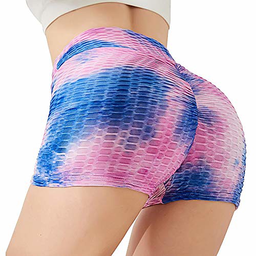 women's high waisted rainbow striped pocket stretchy ruched butt lifting workout running yoga shorts (purple-blue, s)
women's high waisted rainbow striped pocket stretchy ruched butt lifting workout running yoga shorts (purple-blue, s)