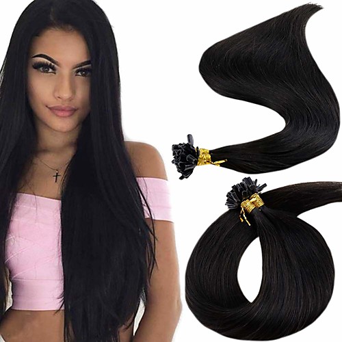 Fusion / U Tip Hair Extensions Remy Human Hair Nail Tip Hair Extensions 50 pcs 50 g Pack Straight Brown 16-24 inch Hair Extensions
Fusion / U Tip Hair Extensions Remy Human Hair Nail Tip Hair Extensions 50 pcs 50 g Pack Straight Brown 16-24 inch Hair Extensions