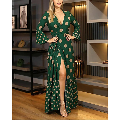 Women's Sheath Dress Maxi long Dress Black Blue Khaki Green Beige Long Sleeve Print Print Fall V Neck Hot Casual 2021 S M L XL XXL 3XL
Women's Sheath Dress Maxi long Dress Black Blue Khaki Green Beige Long Sleeve Print Print Fall V Neck Hot Casual 2021 S M L XL XXL 3XL