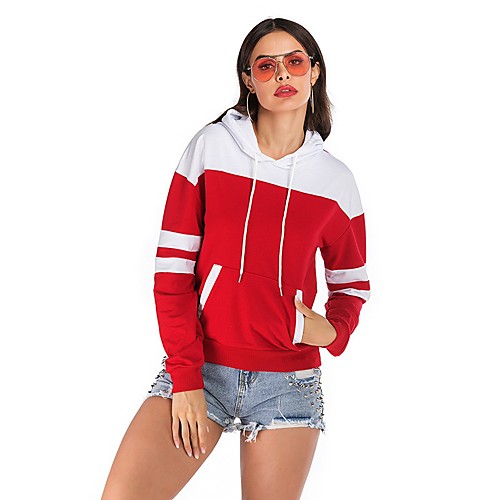 Women's Hoodie Pullover Oversized Patchwork Hoodie Color Block Cute Sport Athleisure Hoodie Top Long Sleeve Warm Soft Oversized Comfortable Plus Size Everyday Use Causal Exercising General Use
Women's Hoodie Pullover Oversized Patchwork Hoodie Color Block Cute Sport Athleisure Hoodie Top Long Sleeve Warm Soft Oversized Comfortable Plus Size Everyday Use Causal Exercising General Use