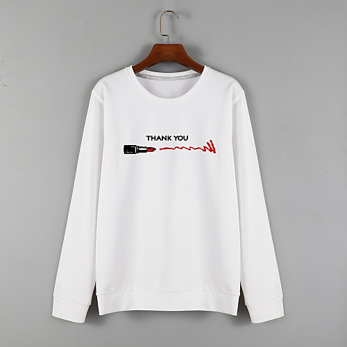 Women's Sweatshirt Pullover White Blue Cartoon Crew Neck Fleece Cartoon Cute Letter & Number Sport Athleisure Sweatshirt Top Long Sleeve Warm Soft Comfortable Everyday Use Causal Exercising General
Women's Sweatshirt Pullover White Blue Cartoon Crew Neck Fleece Cartoon Cute Letter & Number Sport Athleisure Sweatshirt Top Long Sleeve Warm Soft Comfortable Everyday Use Causal Exercising General