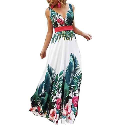 Women's A Line Dress Maxi long Dress Green Sleeveless Floral Summer V Neck Hot Elegant 2021 S M L XL XXL 3XL
Women's A Line Dress Maxi long Dress Green Sleeveless Floral Summer V Neck Hot Elegant 2021 S M L XL XXL 3XL