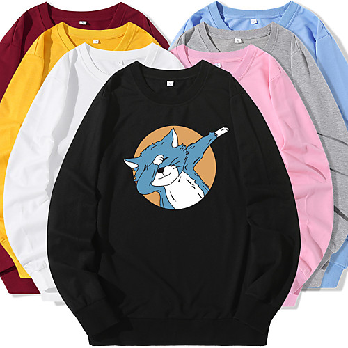 Women's Sweatshirt Pullover Cartoon Crew Neck Cat Sport Athleisure Sweatshirt Top Long Sleeve Warm Soft Oversized Comfortable Everyday Use Causal Exercising General Use / Winter
Women's Sweatshirt Pullover Cartoon Crew Neck Cat Sport Athleisure Sweatshirt Top Long Sleeve Warm Soft Oversized Comfortable Everyday Use Causal Exercising General Use / Winter