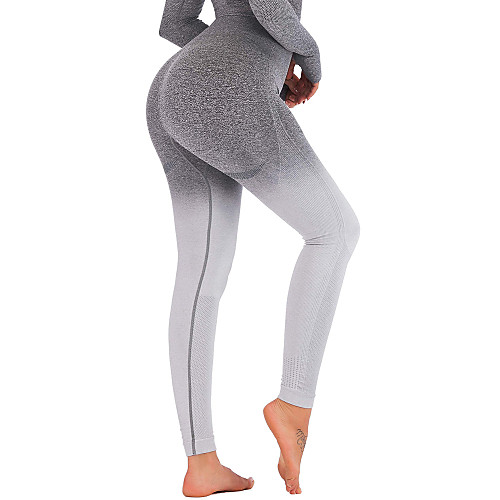 Women's High Waist Yoga Pants Seamless Tummy Control Butt Lift 4 Way Stretch Color Gradient Pink Grey Green Nylon Fitness Gym Workout Running Sports Activewear High Elasticity / Moisture Wicking
Women's High Waist Yoga Pants Seamless Tummy Control Butt Lift 4 Way Stretch Color Gradient Pink Grey Green Nylon Fitness Gym Workout Running Sports Activewear High Elasticity / Moisture Wicking