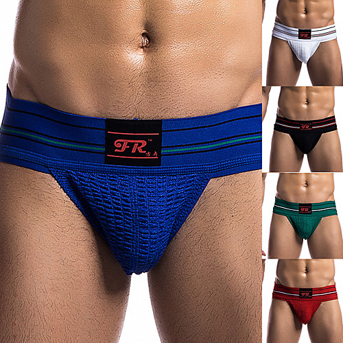 Men's Jockstrap Athletic Supporters Athleisure Underwear Briefs Bottoms Fitness Gym Workout Performance Running Training Breathable Quick Dry Soft Sport White Black Blue Red Green / Stretchy
Men's Jockstrap Athletic Supporters Athleisure Underwear Briefs Bottoms Fitness Gym Workout Performance Running Training Breathable Quick Dry Soft Sport White Black Blue Red Green / Stretchy
