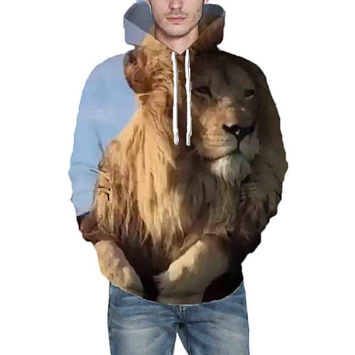 Men's Hoodie Graphic Animal Daily Going out 3D Print Casual Hoodies Sweatshirts Brown
Men's Hoodie Graphic Animal Daily Going out 3D Print Casual Hoodies Sweatshirts Brown