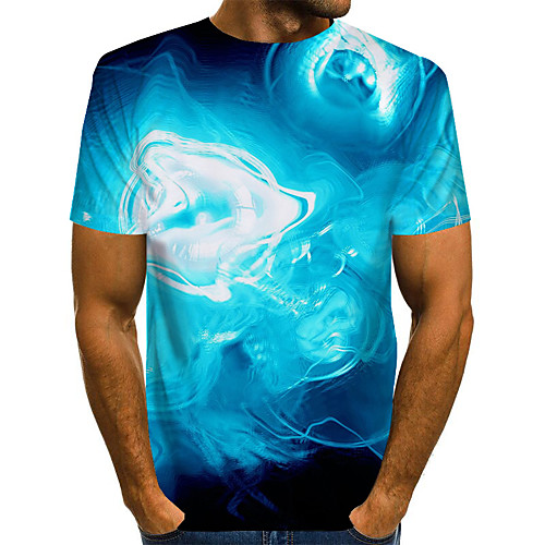 Men's T shirt Graphic Plus Size Print Short Sleeve Daily Tops Basic Exaggerated Blue
Men's T shirt Graphic Plus Size Print Short Sleeve Daily Tops Basic Exaggerated Blue