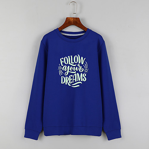Women's Sweatshirt Pullover Blue Cartoon Crew Neck Fleece Cartoon Cute Letter & Number Sport Athleisure Sweatshirt Top Long Sleeve Warm Soft Comfortable Everyday Use Causal Exercising General Use
Women's Sweatshirt Pullover Blue Cartoon Crew Neck Fleece Cartoon Cute Letter & Number Sport Athleisure Sweatshirt Top Long Sleeve Warm Soft Comfortable Everyday Use Causal Exercising General Use