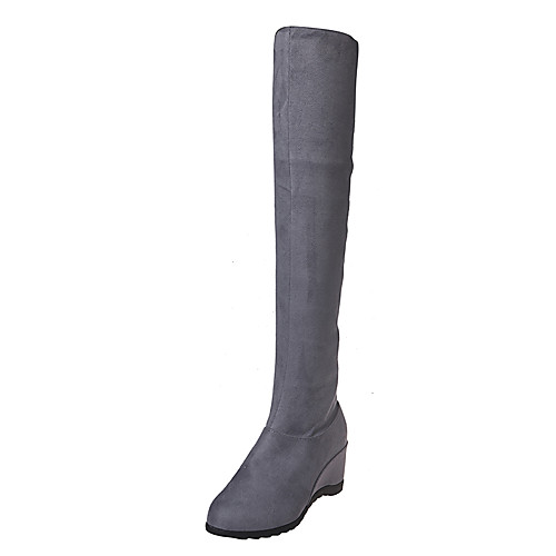 Women's Boots Wedge Heel Round Toe Over The Knee Boots Vintage Outdoor PU Solid Colored Black Red Brown
Women's Boots Wedge Heel Round Toe Over The Knee Boots Vintage Outdoor PU Solid Colored Black Red Brown
