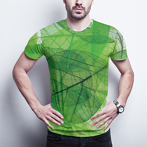 Men's T shirt 3D Print Graphic Plus Size Print Short Sleeve Daily Tops Basic Green
Men's T shirt 3D Print Graphic Plus Size Print Short Sleeve Daily Tops Basic Green