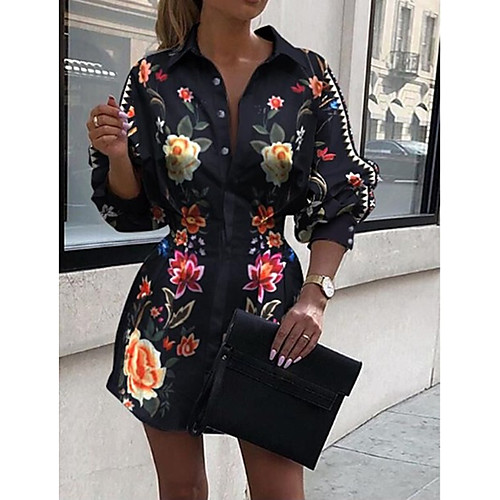 Women's Blouse Shirt Floral Flower Long Sleeve Print Shirt Collar Tops Basic Top Rainbow
Women's Blouse Shirt Floral Flower Long Sleeve Print Shirt Collar Tops Basic Top Rainbow