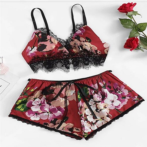 Women's Mesh Lace Bow Suits Nightwear Geometric Embroidered White / Blue / Red S M L / Strap
Women's Mesh Lace Bow Suits Nightwear Geometric Embroidered White / Blue / Red S M L / Strap